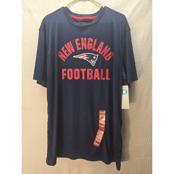 Dri Fit NFL New England Patriots Mens Size XL Navy Blue Graphic T-Shirt 6556 - Picture 1 of 7